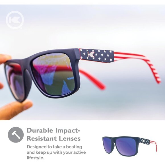 🆕 Men Blue Sport Polarized Sunglasses Torrey Pines Resistant Lenses Protection - Picture 5 of 7